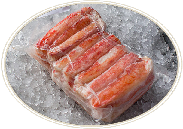 Мясо камчатского краба, 1-я фаланга, без панциря. 500 гр